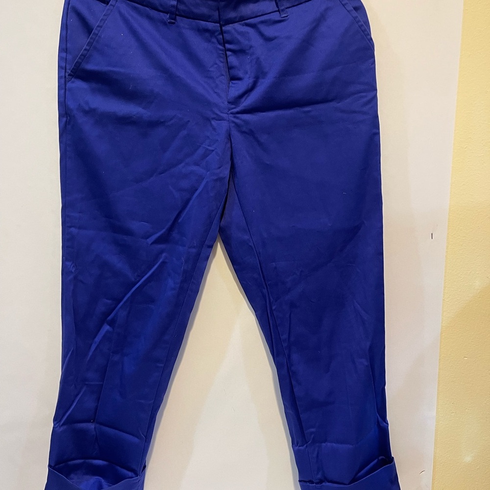 Purple capri dress/casual pant, size 4